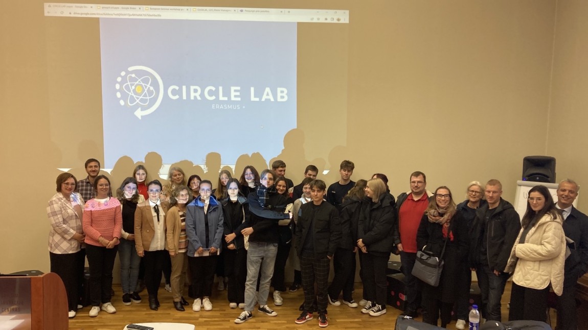 Tarptautinio ERASMUS+ projekto „Circle Lab“ veiklos Lietuvoje
