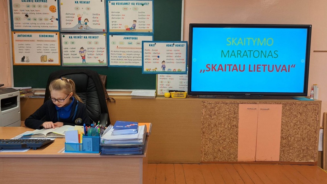 Skaitymo maratonas ,, Skaitau Lietuvai“. 1–4  klasės